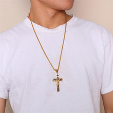 Load image into Gallery viewer, Jesus Cross Necklace