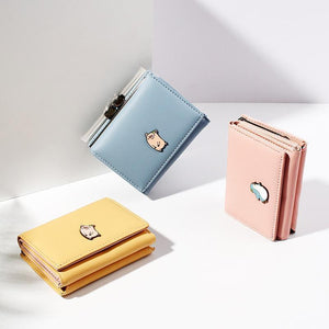 Three Folding Multi-Card Female Wallet