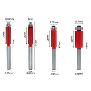 1/4‘’ Shank Flush Trim Router Bits