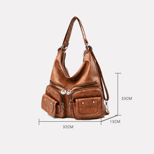 Load image into Gallery viewer, Multi-Pocket Vintage Shoulder Bag