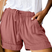 Load image into Gallery viewer, Women Casual Lace-up Loose Shorts