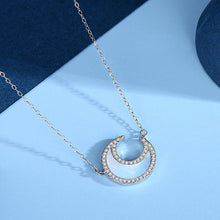 Load image into Gallery viewer, Fashion Rhinestone Moon Necklace