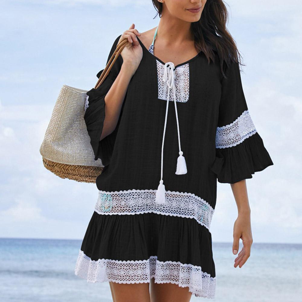 Lace Panel Tunic Dress