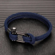 Load image into Gallery viewer, U-shaped Buckle Nylon Braided Bracelet