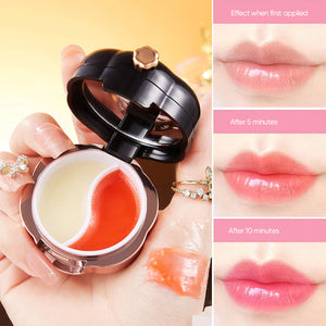 Moisturizing two-tone lip mask