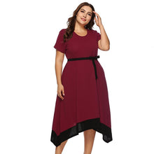 Load image into Gallery viewer, Plus Size Bow Belt Dress