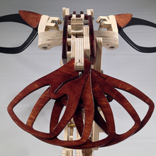 Load image into Gallery viewer, Wooden Kinetic Hummingbird Sculpture