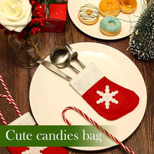 Load image into Gallery viewer, Mini Christmas Stockings Knife Spoon Fork Bag