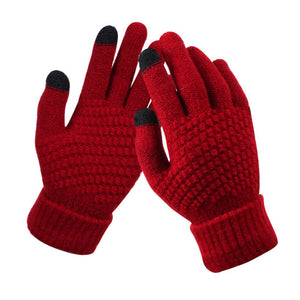 Jacquard Thick Touch Screen Gloves