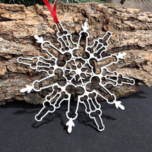 Load image into Gallery viewer, Funny Snowflake Ornament