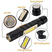 Load image into Gallery viewer, Multifunctional Magnet Anti-fall Flashlight