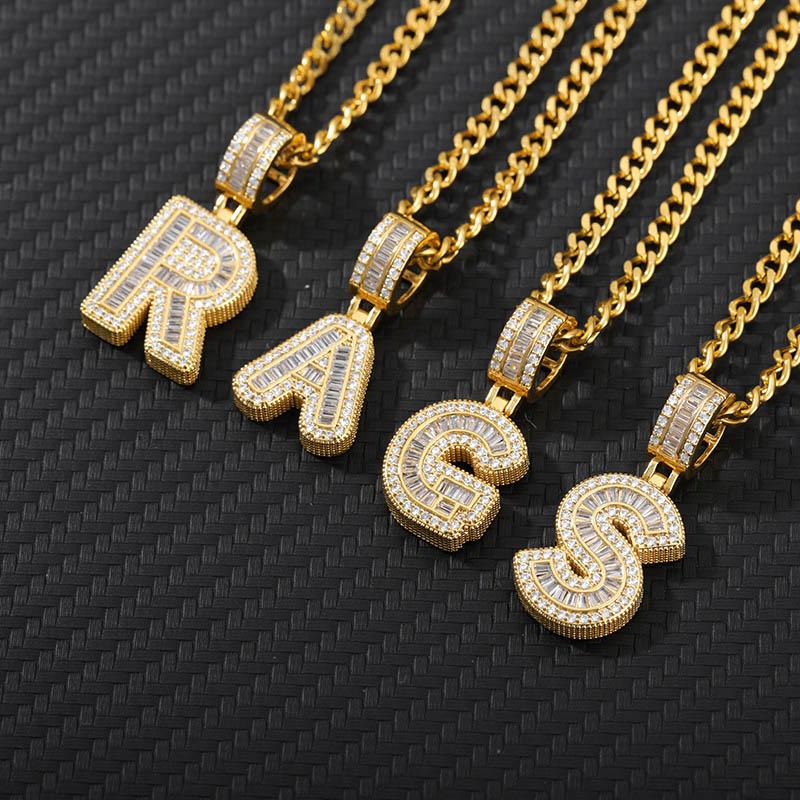 Stainless Steel Initial Letters Necklace