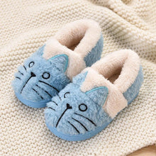 Load image into Gallery viewer, Cute Fluffy Cat Plush Slippers for Kids