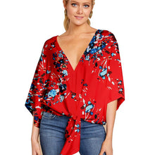 Load image into Gallery viewer, Women&#39;s Casual Floral Blouse