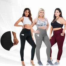 Load image into Gallery viewer, High Waist Stretch Plus-Size Leggings