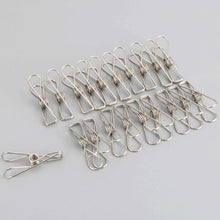 Load image into Gallery viewer, Stainless Steel Wire Clips for Clothes Drying