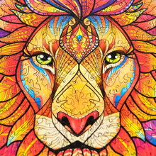 Load image into Gallery viewer, Wooden Lion Jigsaw Puzzle