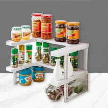 Load image into Gallery viewer, Adjustable Two Layers Spice Rack