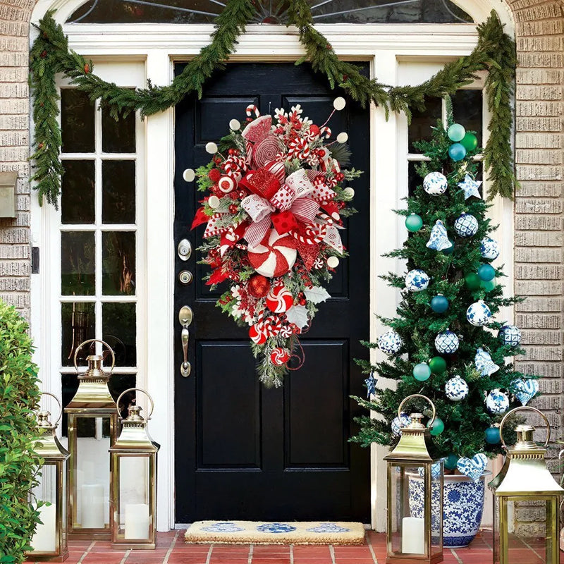 Candy Cane Wreath - Christmas Decoration