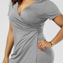 Load image into Gallery viewer, Plus Size V-Neck Sexy Dress