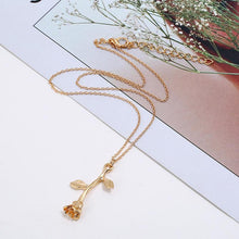 Load image into Gallery viewer, Rose Pendant Necklace