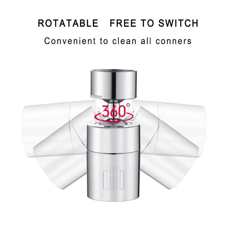 Rotatable Dual-Function Bubbler Faucet Head