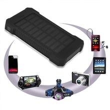 Load image into Gallery viewer, Solar Waterproof Power Bank with Flashlight