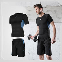 Load image into Gallery viewer, Men tight-fitting short-sleeved sportswear