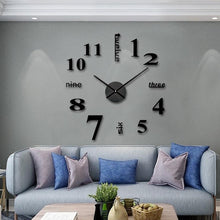 Load image into Gallery viewer, Modern DIY Punch-Free Wall Clock