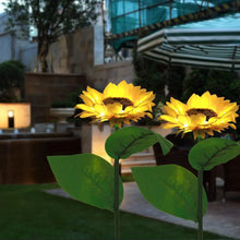 Load image into Gallery viewer, Solar Sunflower Light, 2 pcs