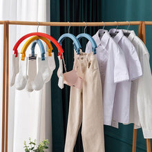 Load image into Gallery viewer, Three-Tier Rainbow Swivel Coat Hanger