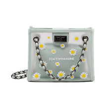 Load image into Gallery viewer, Daisy transparent chain small square bag