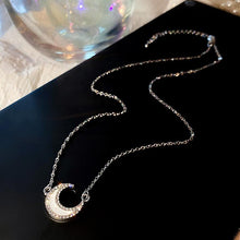 Load image into Gallery viewer, Fashion Rhinestone Moon Necklace