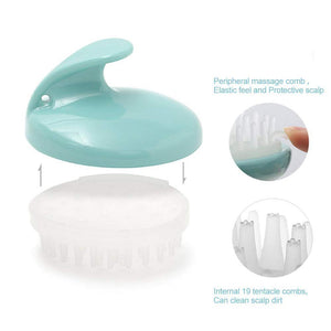  Manual Scalp Stress Relax Hair Shampoo Brush Head Massager