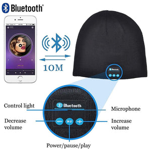 Warm knitted hat with 4.2 Bluetooth