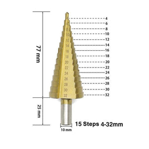 Domom® Titanium Step Drill (3 pieces)