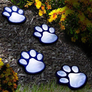 Bear Paw Print Solar Wind Chime