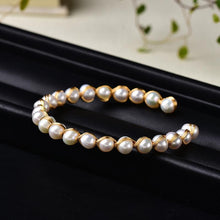 Load image into Gallery viewer, Gold Plated Pearl Bracelet