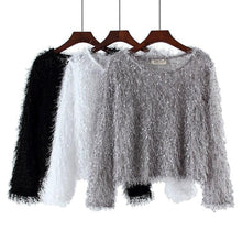 Load image into Gallery viewer, Round Neck Fluffy Pullover