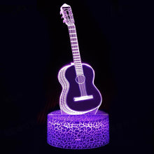 Load image into Gallery viewer, 3D  guitar lamp 7 Color Changing Night Light