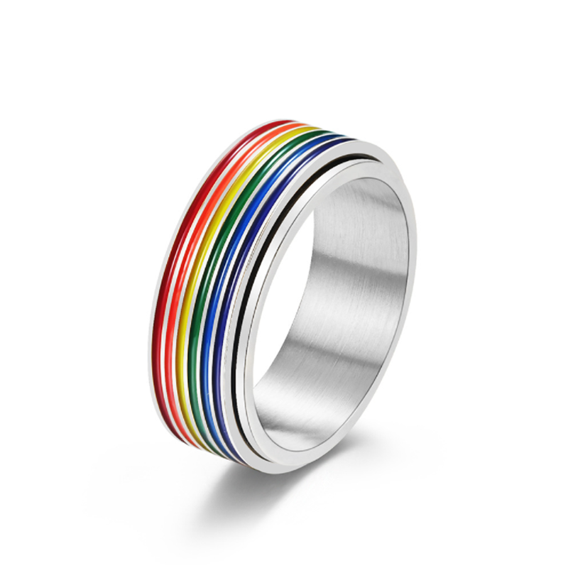 Titanium Rainbow Ring