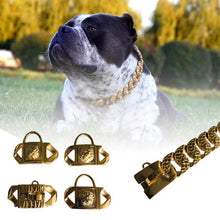 Load image into Gallery viewer, Heavy Duty Metal Chain Collar for Large Dogs