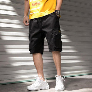 Summer Overalls Men Casual Shorts