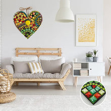 Load image into Gallery viewer, Large Garden Mosaic Heart Decoration