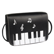 Load image into Gallery viewer, Piano Keys Music Note Shoulder Bag