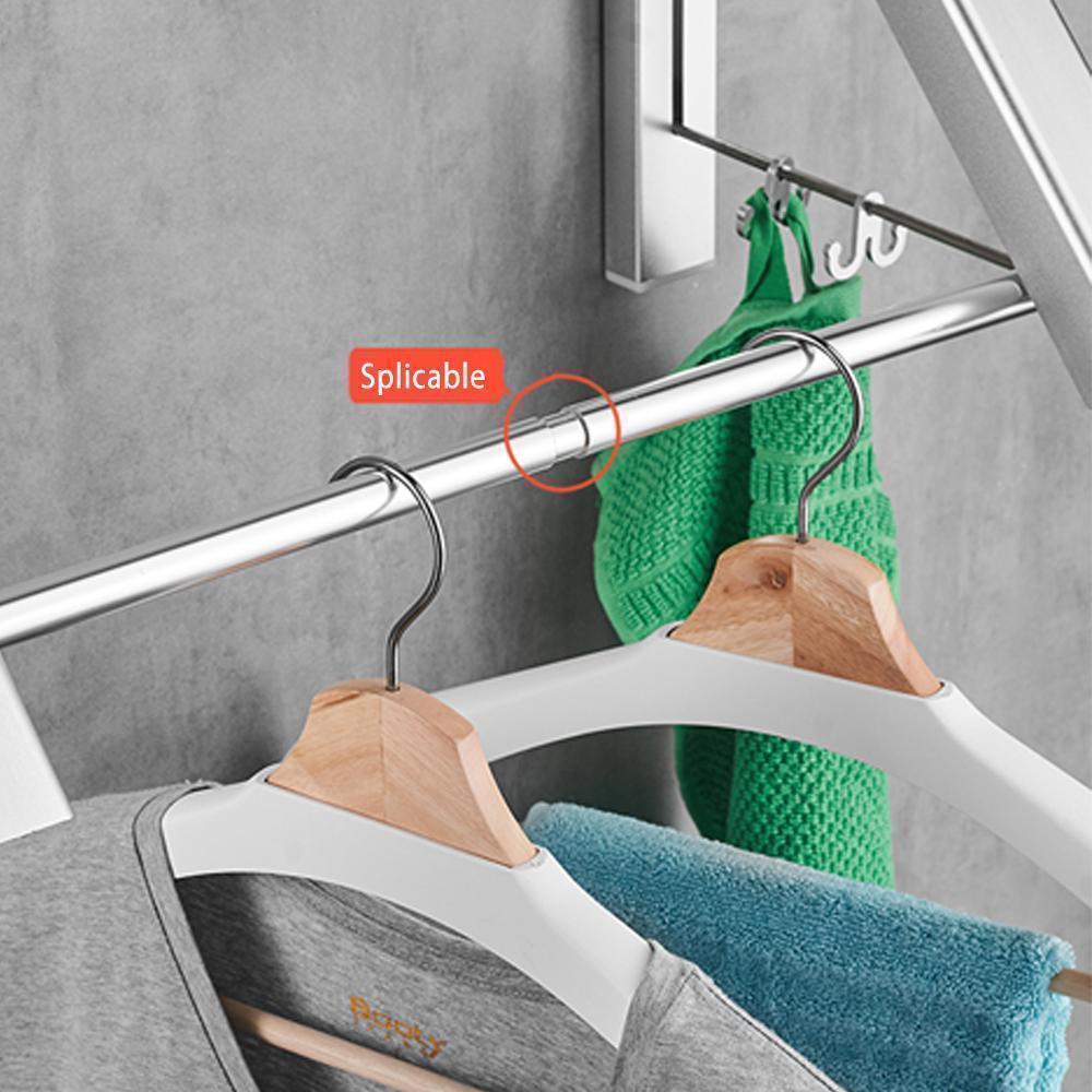 Folding Retractable Clothes Rack