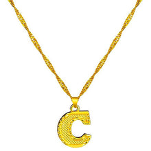 Load image into Gallery viewer, 18K Gold Plated Initial Letter Necklace