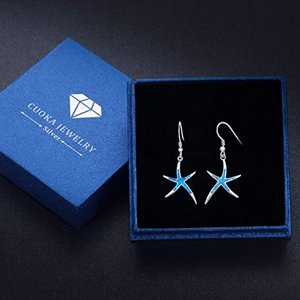 Starfish Earrings with Hoops