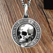 Load image into Gallery viewer, Memento Mori Skull Pendant