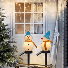 Load image into Gallery viewer, Waterproof Solar Snowman Lamp